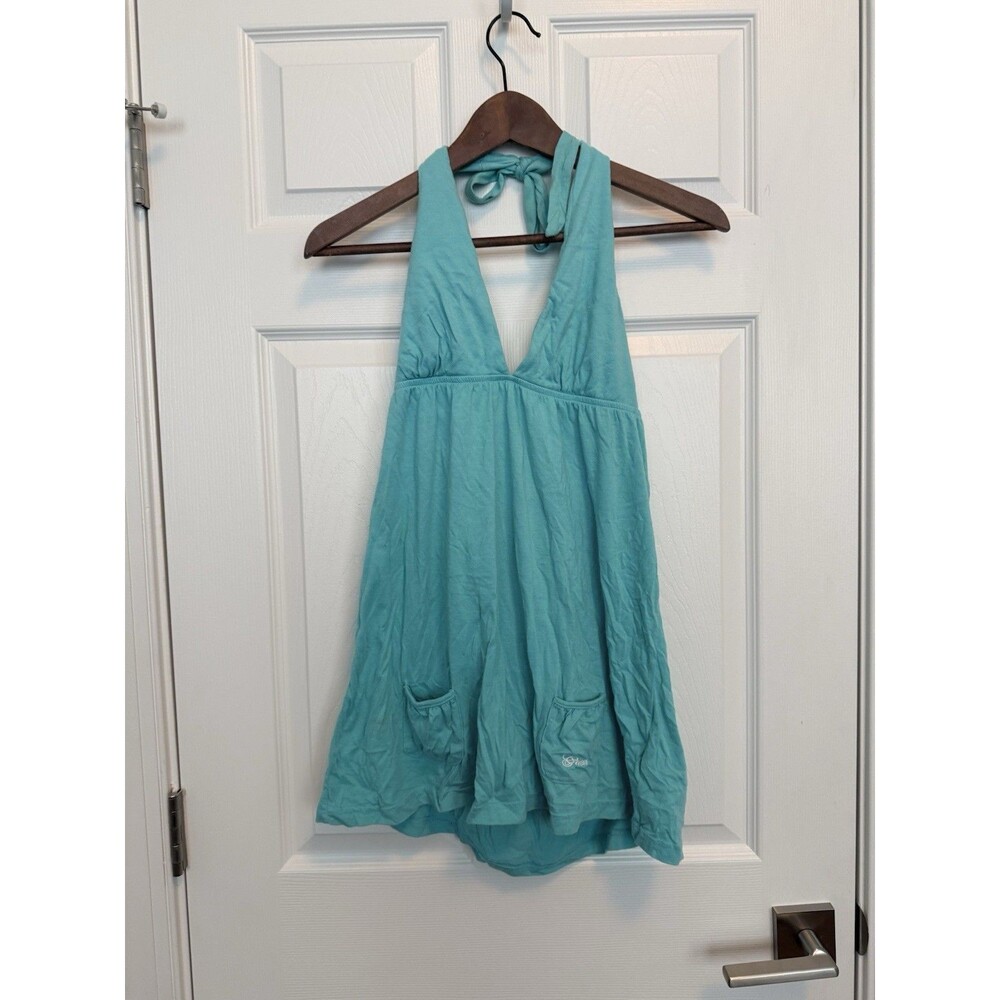 Guess Blue Halter Sundress